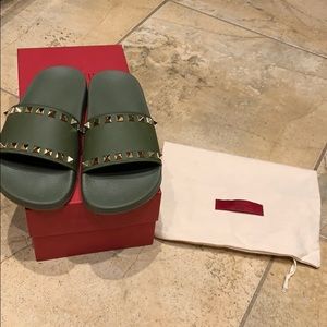 Valentino slides with studs